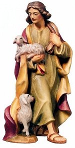 Shepherd with 2 Sheep<br>Dolfi Raffaello Nativity